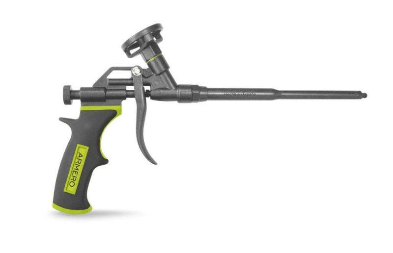 Пистолет для монтаж пены Armero тефлон 2х комп ручка AM50-002