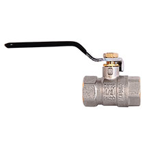 Кран шаровый 1-1/4" г/г ручка/ Watermark черная ручка