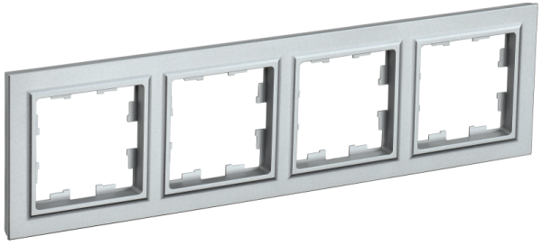 Рамка 4-мест. РУ-4-БрА алюм. BRITE IEK (упак.100/10)