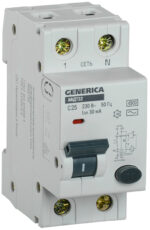 АВДТ 32 C25 - Автоматический Выключатель Дифф. Тока GENERICA (кор.6шт/60шт)