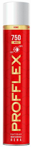 Пена монтажная бытовая PROFFLEX 750 MAXI всесезонная 55л 850мл