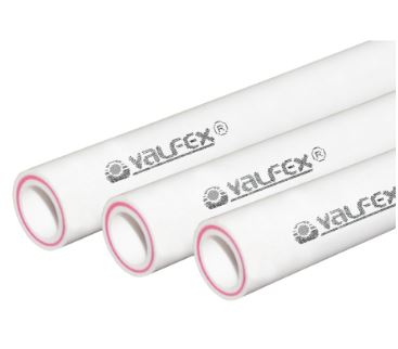 Труба полипропиленовая арм.стекловолокном ф20х3,4 мм SDR 6 PN 25 Хлыст 4 метра Valfex