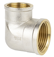 Уголок перех. 3/4"г х 1/2"г (ник/латунь) WaterMark (10шт)