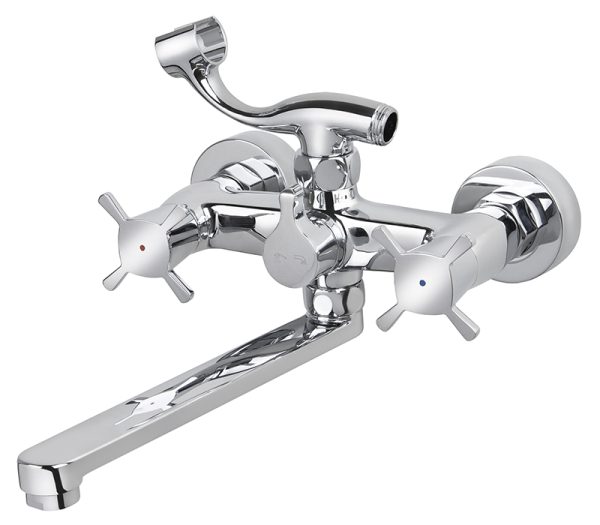 Смеситель KAISER Cuatro ванна к/н кер, с душем, 4-листник