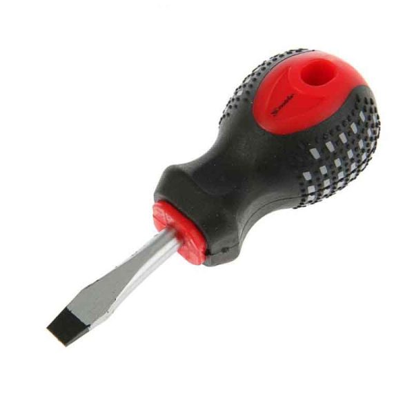 Отвертка шлицевая 6*38 мм CrV 3-х компонентная рукоятка anti slip Matrix 11404