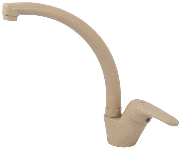 Смеситель KAISER County кухня Ø40 боковой (беж-мрамор)