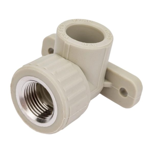 Угол полипропиленовый с креплением ВР 25х1/2" (60/20) Valfex