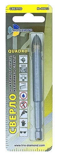 Сверло по кафелю и стеклу 12 мм Trio-Diamond 440012
