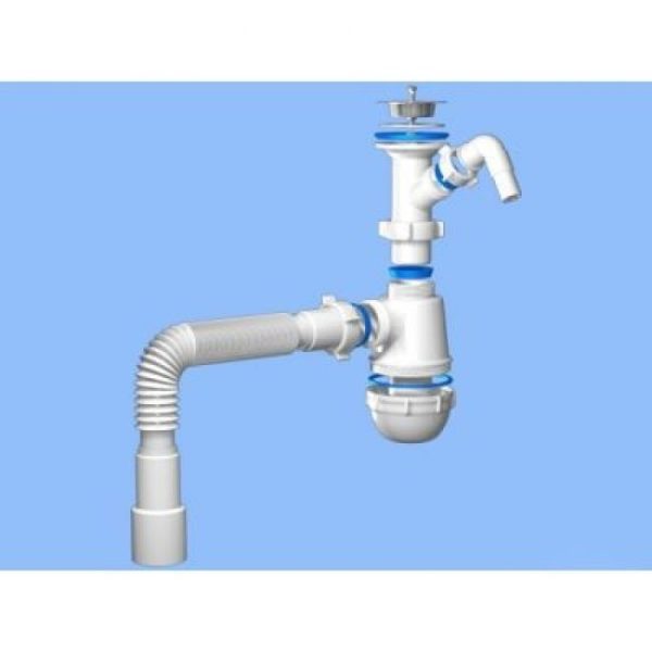 Сифон Ани Грот 1-1/2" х 40 с носиком, с г/тр. 40х40/50