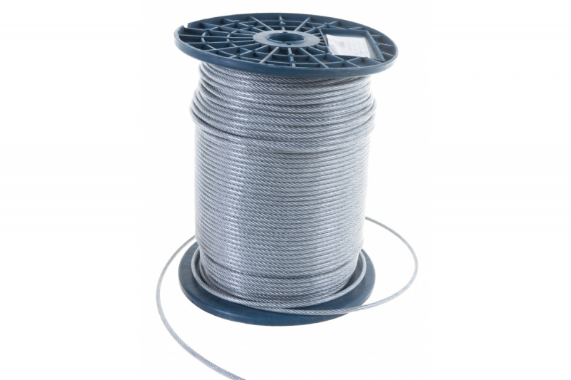 Трос в оплетке ПВХ М6/8 (100 м)