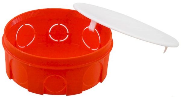 Коробка распределительная 100х40мм скрытая с крышкой IP20 HEGEL КР1105 (упак.126)