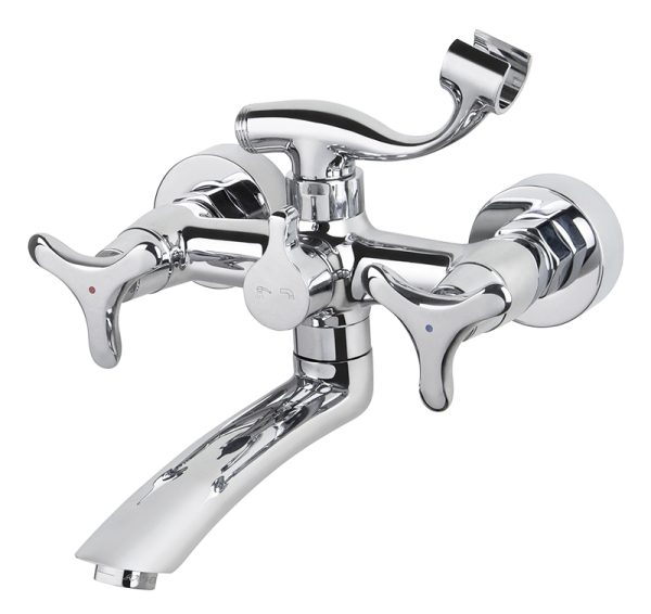 Смеситель KAISER Trio ванна излив 15 см кер 3-листник