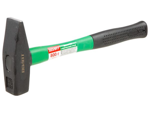 Молоток 800 гр с фиберглассовой рукояткой ВОЛАТ 10180-08