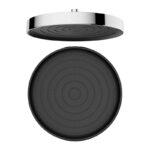 Душевая система KAISER Sano с термостатом скрытого монтажа, поворотн. держатель (4-jet, стац. лейка Ø300*33mm) /Хром