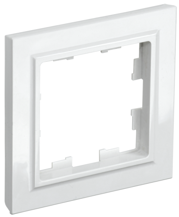 Рамка СП 1-мест. РУ-1-БрБ бел. BRITE ИЭК (упак.100/10)
