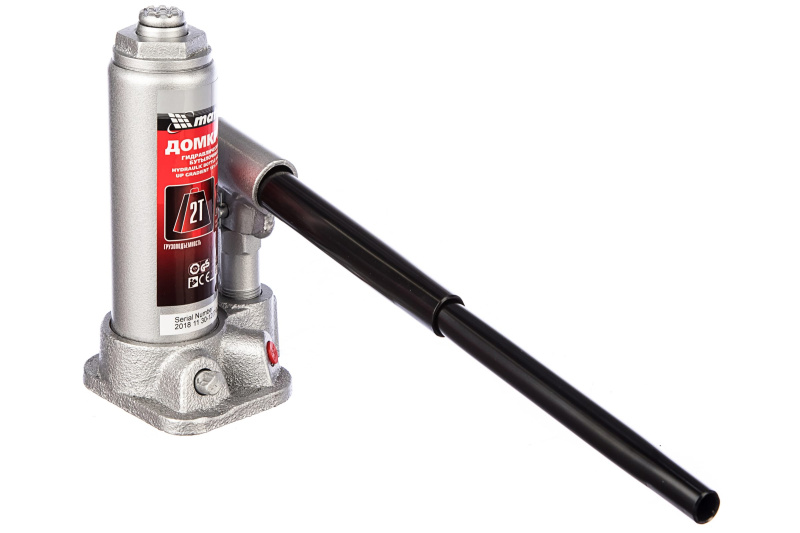 Домкрат бутылочный 2т h подъема 181–345 мм Matrix 50715 Домкрат бутылочный 2т h подъема 181–345 мм Matrix 50715