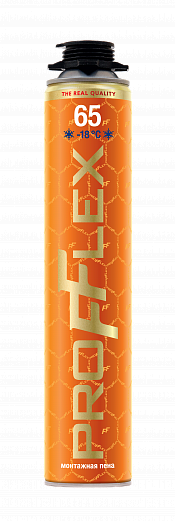 Пена монтажная проф PROFFLEX PRO 65л Голд ЗИМА -18°С 850мл