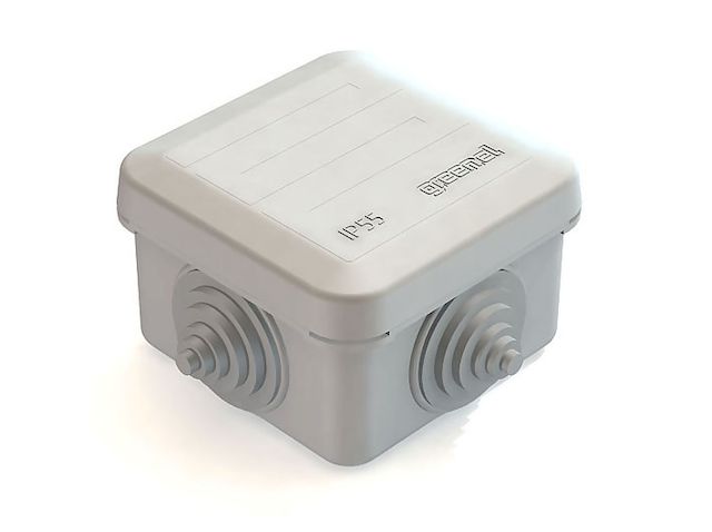 Коробка распаячная нар.монт. 70х70х40 серая IP55 (упак.112) GE41236