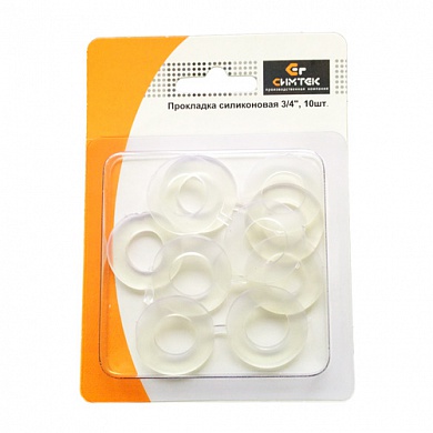 Прокладка 3/4" силикон (в блистере 10шт) (50)