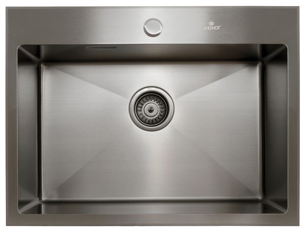 Мойка из нержавейки KAISER 600x450x200*3.0+1.2mm (воронёная сталь) / сифон