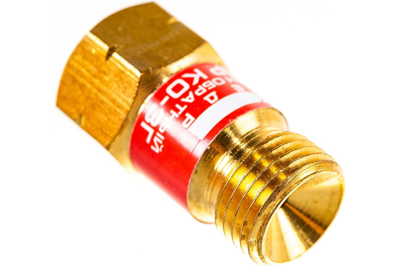 Клапан обратный КЕДР КО-3Г пропан ацетилен левая резьба М16х1,5LH