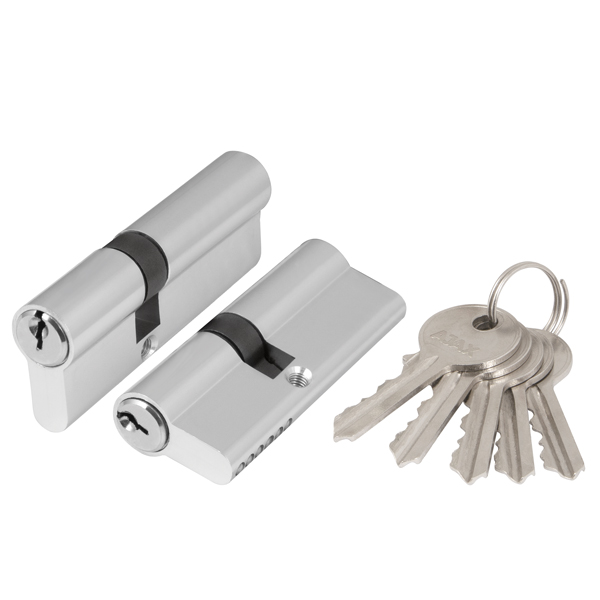 Цилиндровый механизм AX100/80 mm (30+10+40) CP хром 5 кл.//AJAX