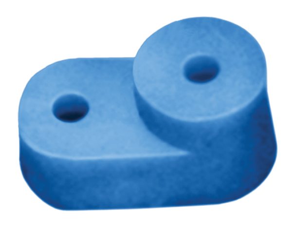 УГЛОВОЙ ИЗОЛЯТОР для "О" шины синий (упак.4000/200)