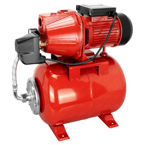 Насосная станция авт. JEMIX (550Вт, максимальный напор 44 м, произв. 50 л/мин., макс. глуб. всасывания 8 м, крыльчатка из РРО)