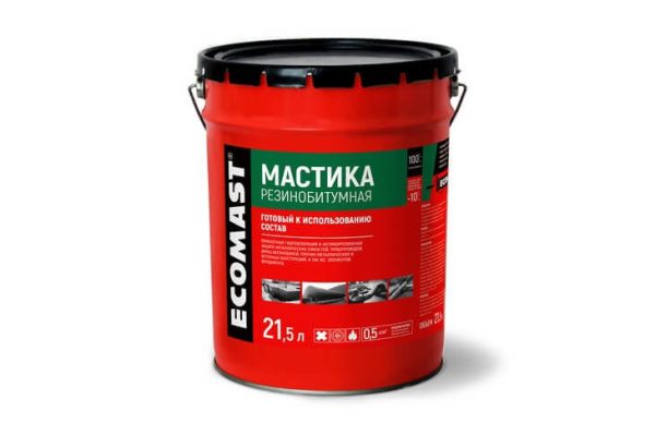 Мастика резинобитумная ECOMAST 21,5л