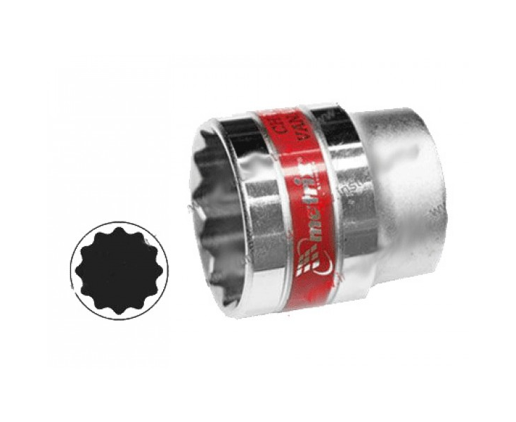 Головка торцевая 15 мм под квадрат 1/2" хром MATRIX MASTER Головка торцевая 15 мм под квадрат 1/2" хром MATRIX MASTER