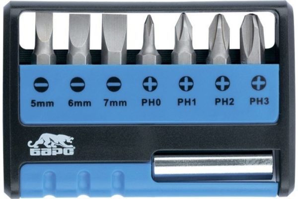 Набор бит с магнитным держателем CrV Барс 13357 8 шт