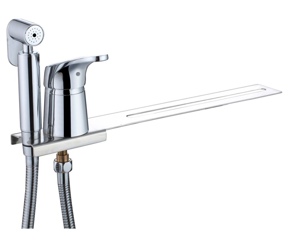 Смеситель KAISER County для биде с приставкой для унитаза и гиг. лейкой