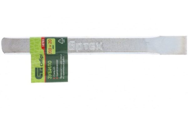 Зубило 200*20 мм оцинкованное 18783