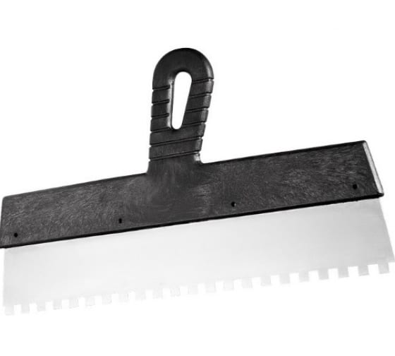 Шпатель зубчатый 200 мм зуб 6*6 мм Сибртех