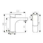 Смеситель KAISER Sonat для раковины+биде с гигиеническим душем Ø35