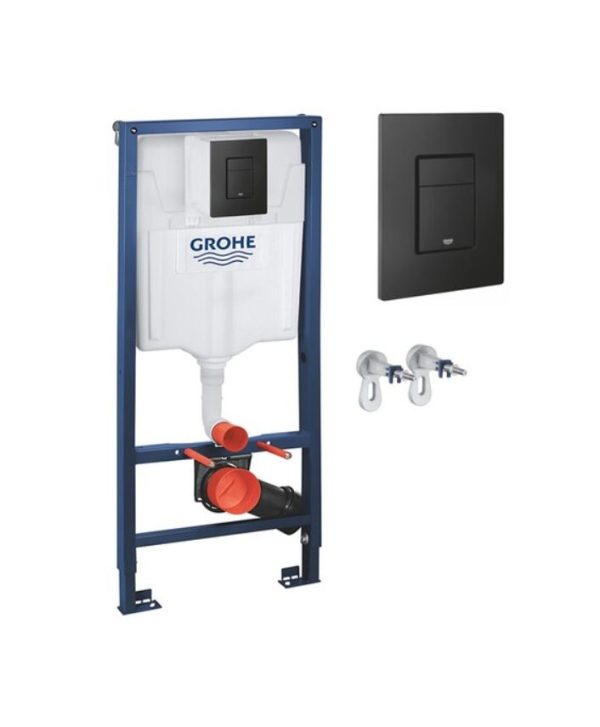 Инсталляция GROHE Rapid SL 113 см 3 в1 в сборе, квадрат KFO черный