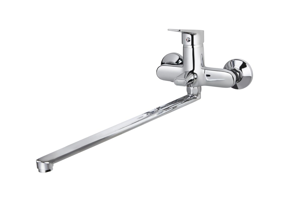 Смеситель VIKO ванна Ø35 (встроенный переключатель) L-38см/ (латунь)