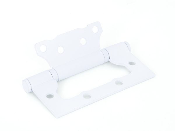 Петля дверная без врезки 100х75х2,5мм WP (белый) блистер PALLADIUM