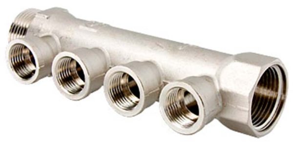 Коллектор VALTEC 3/4" ВН х 1/2"вн. - 4 вых.