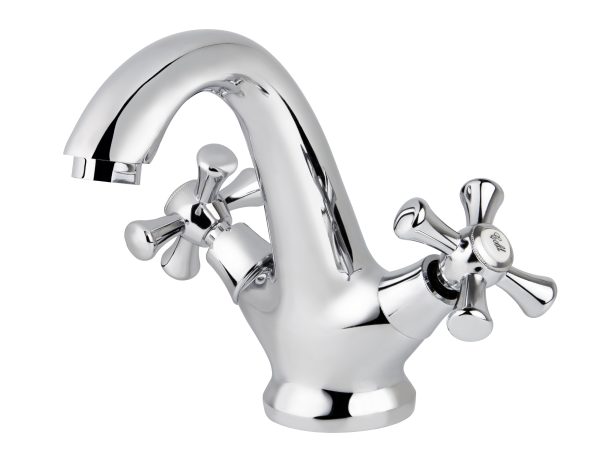 Смеситель VIKO для раковины крест керамика (монолитный)