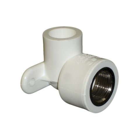 Угол полипропиленовый с креплением ВР 25х3/4" (60/20)