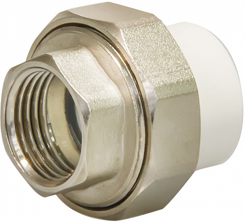 Муфта полипропиленовая разъём.(американка) с ВР 20х1" СТМ ПЛАСТ