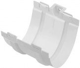 Муфта желоба ПВХ белая Элит