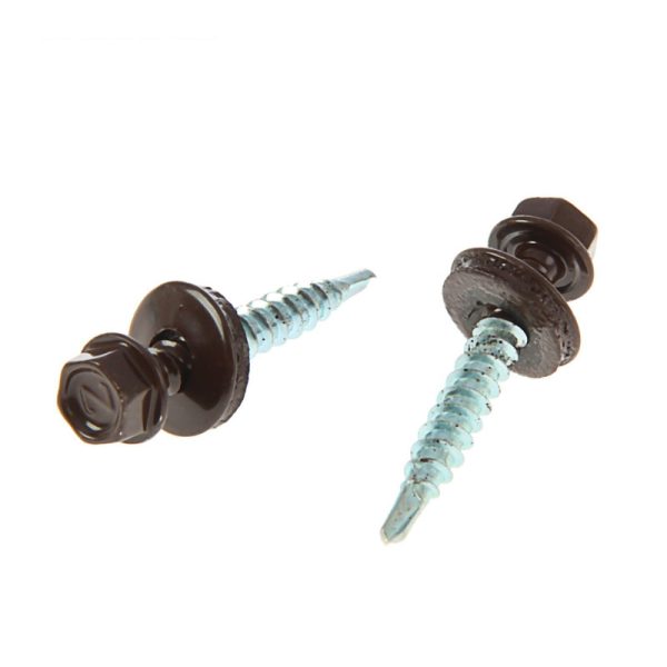 Саморез кровельный RAL 8017 5,5х25 (250 шт.)