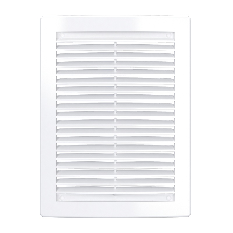 Решетка вентиляционная неразъемная наклонные жалюзи с москит.сеткой 200*300мм арт.2030Н