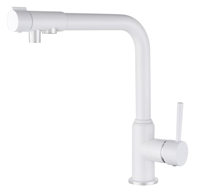 Смеситель KAISER Teka кухня Ø35, однорукий, боковой под фильтр белый-глянец