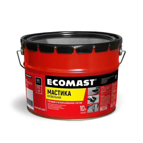 Мастика кровельная ECOMAST 10л