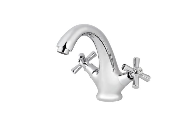 Смеситель VIKO для раковины крест керамика (монолитный)