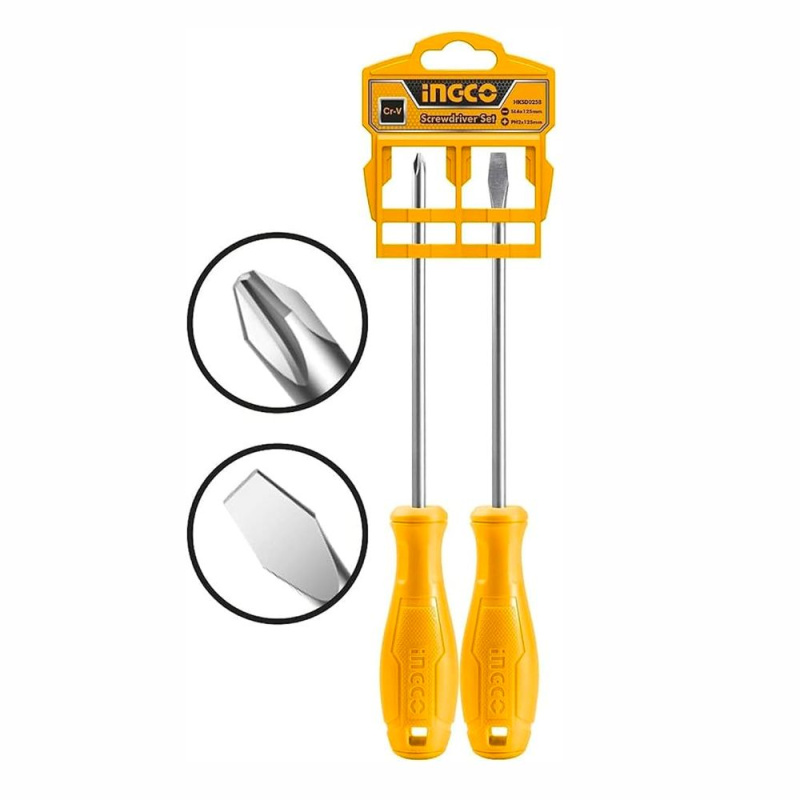 Набор отвëрток 2 штук INGCO HKSD0258 Набор отвëрток 2 штук INGCO HKSD0258
