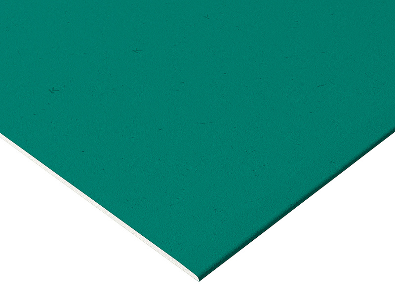 Гипсокартон КНАУФ Аквамарин Н1 ПЛУК 2500х1200х12